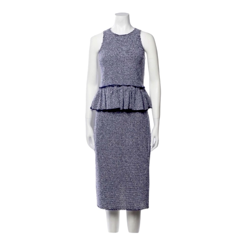 Rebecca Taylor Tweed Pattern Raw-Edge Trim Skirt Set w/ Tags Size 6